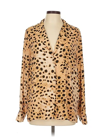 Pre-owned Wilfred Free Long Sleeve Blouse In Gold
