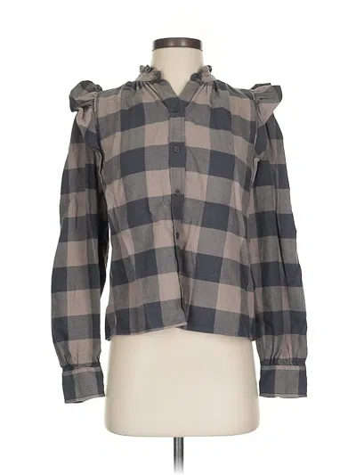 Pre-owned Wilfred Free Long Sleeve Blouse In Gray