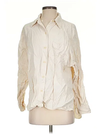 Pre-owned Wilfred Free Long Sleeve Blouse In Ivory