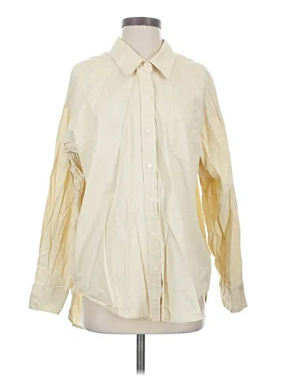 Pre-owned Wilfred Free Long Sleeve Blouse In Tan