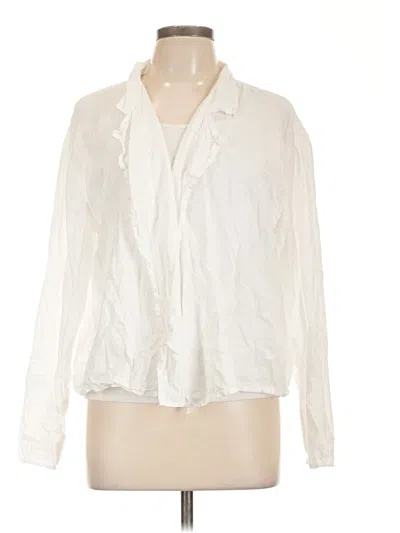 Pre-owned Wilfred Free Long Sleeve Blouse In White