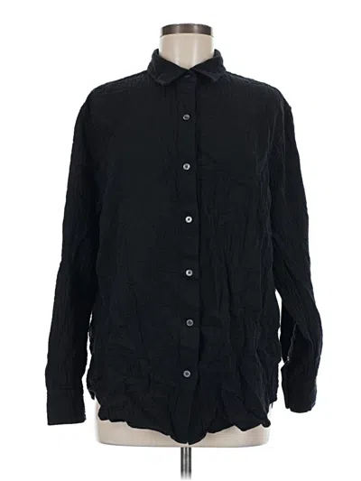 Pre-owned Wilfred Free Long Sleeve Button Down Shirt In Black