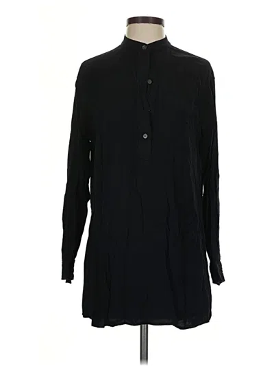 Pre-owned Wilfred Free Long Sleeve Button Down Shirt In Black