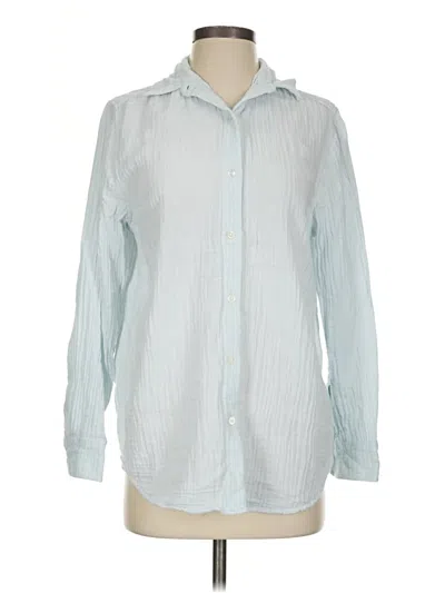 Pre-owned Wilfred Free Long Sleeve Button Down Shirt In Blue