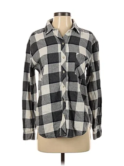 Pre-owned Wilfred Free Long Sleeve Button Down Shirt In Gray