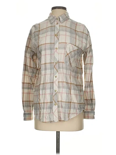 Pre-owned Wilfred Free Long Sleeve Button Down Shirt In Gray