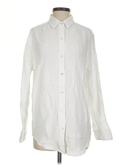 Pre-owned Wilfred Free Long Sleeve Button Down Shirt In Ivory