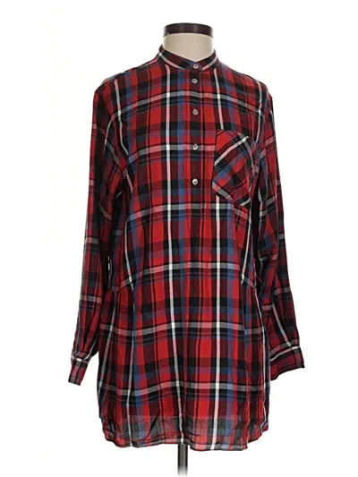 Pre-owned Wilfred Free Long Sleeve Button Down Shirt In Red