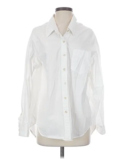 Pre-owned Wilfred Free Long Sleeve Button Down Shirt In White