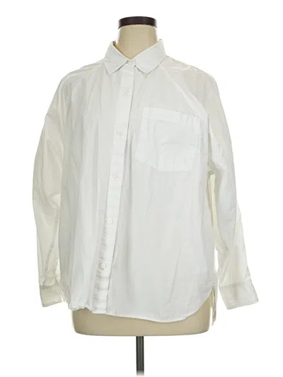 Pre-owned Wilfred Free Long Sleeve Polo Shirt In White