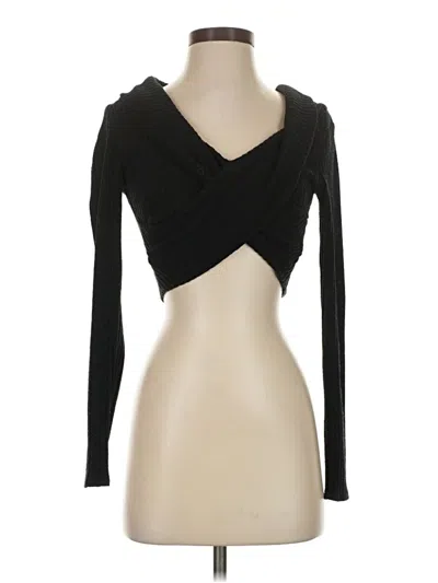 Pre-owned Wilfred Free Long Sleeve Top Black Cowl Neck Tops