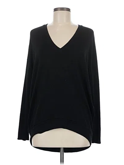 Pre-owned Wilfred Free Long Sleeve Top Black V-neck Tops