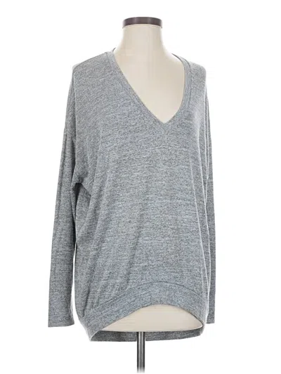 Pre-owned Wilfred Free Long Sleeve Top Gray V Neck Tops