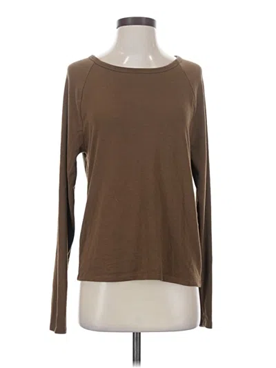 Pre-owned Wilfred Free Long Sleeve T-shirt In Brown