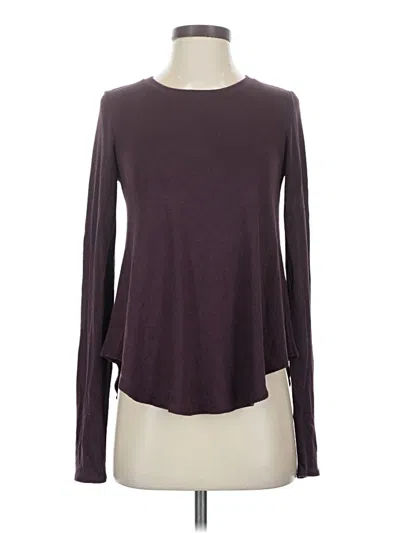 Pre-owned Wilfred Free Long Sleeve T-shirt In Burgundy