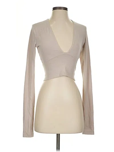 Pre-owned Wilfred Free Long Sleeve T-shirt In Tan