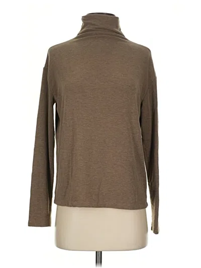 Pre-owned Wilfred Free Long Sleeve Turtleneck In Brown