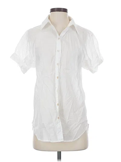 Pre-owned Wilfred Free Short Sleeve Blouse In White