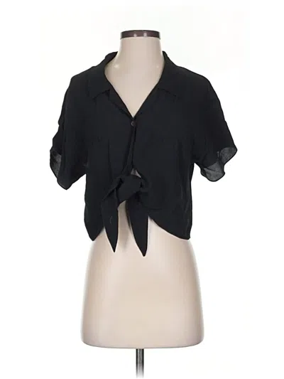 Pre-owned Wilfred Free Short Sleeve Polo Shirt In Black