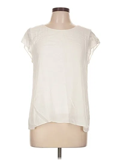 Pre-owned Wilfred Free Short Sleeve Top Ivory Crew Neck Tops