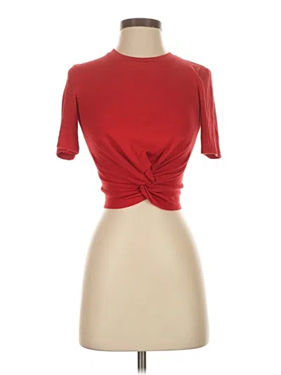Pre-owned Wilfred Free Short Sleeve Turtleneck In Red
