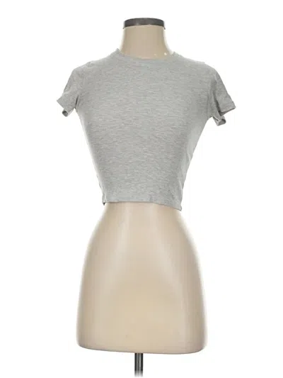 Pre-owned Wilfred Free Short Sleeve Turtleneck In Silver