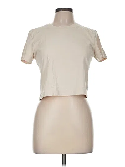 Pre-owned Wilfred Free Short Sleeve Turtleneck In Tan