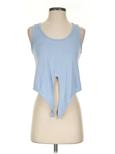 Pre-owned Wilfred Free Sleeveless Top Blue Keyhole Neckline Tops