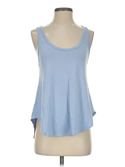 Pre-owned Wilfred Free Sleeveless Top Blue Scoop Neck Tops