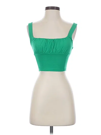 Pre-owned Wilfred Free Sleeveless Top Green Strapless Neckline Tops