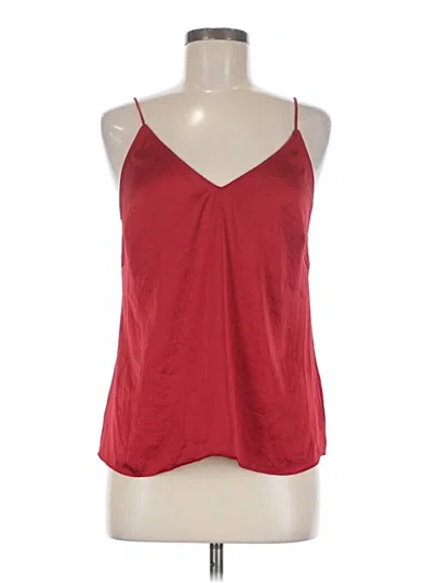 Pre-owned Wilfred Free Sleeveless Top Red Plunge Neckline Tops