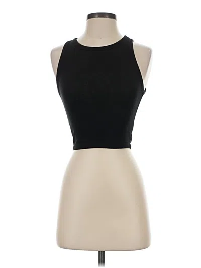 Pre-owned Wilfred Free Tank Top Black Halter Neckline Tops