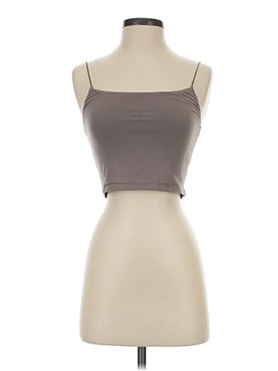 Pre-owned Wilfred Free Tank Top Brown Strapless Neckline Tops