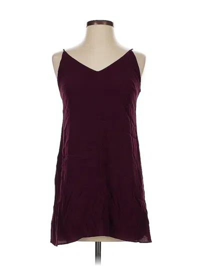 Pre-owned Wilfred Free Tank Top Burgundy Halter Neckline Tops