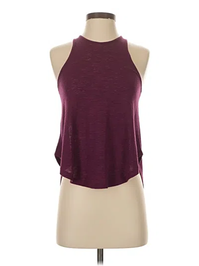 Pre-owned Wilfred Free Tank Top Burgundy Halter Neckline Tops