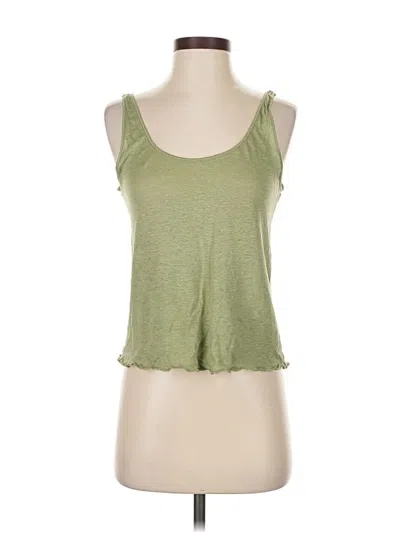 Pre-owned Wilfred Free Tank Top Green Sweetheart Neckline Tops