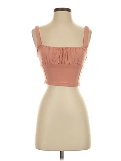 Pre-owned Wilfred Free Tube Top Tan Strapless Neckline Tops