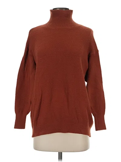 Pre-owned Wilfred Free Turtleneck Sweater In Brown