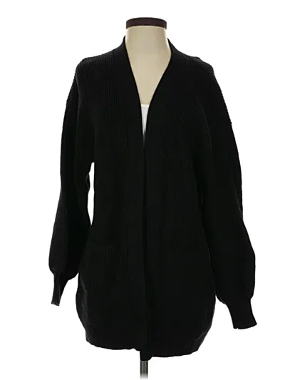 Pre-owned Wilfred Free Wool Cardigan Sweater In Black