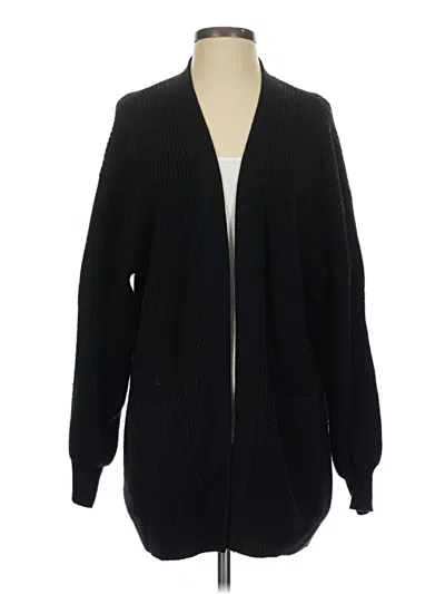 Pre-owned Wilfred Free Wool Cardigan Sweater In Black