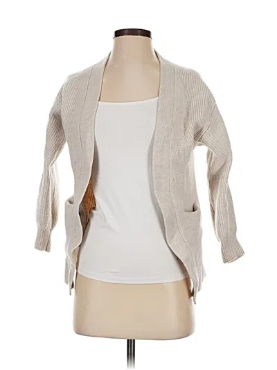 Pre-owned Wilfred Free Wool Cardigan Sweater In Tan