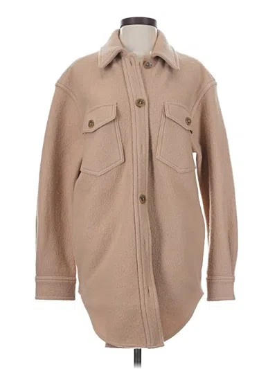 Pre-owned Wilfred Free Wool Coat In Brown