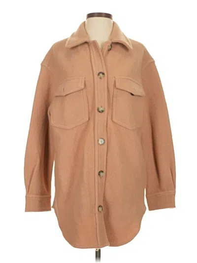 Pre-owned Wilfred Free Wool Coat In Brown
