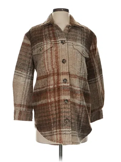 Pre-owned Wilfred Free Wool Coat In Brown