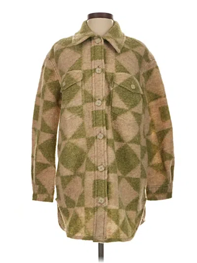 Pre-owned Wilfred Free Wool Coat In Green