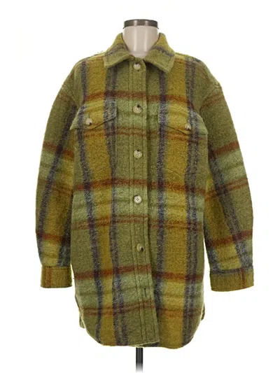 Pre-owned Wilfred Free Wool Coat In Green
