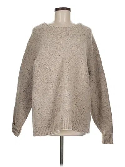 Pre-owned Wilfred Free Wool Pullover Sweater In Tan