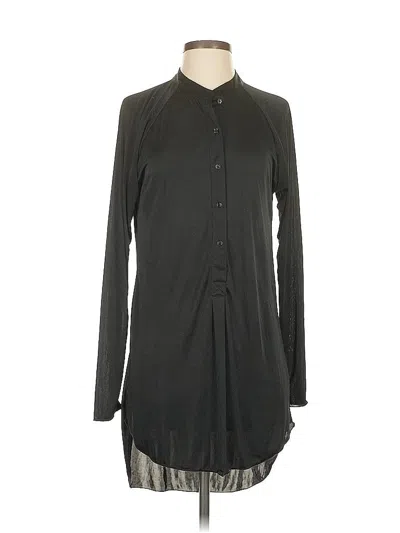 Pre-owned Wilfred Long Sleeve Blouse In Black