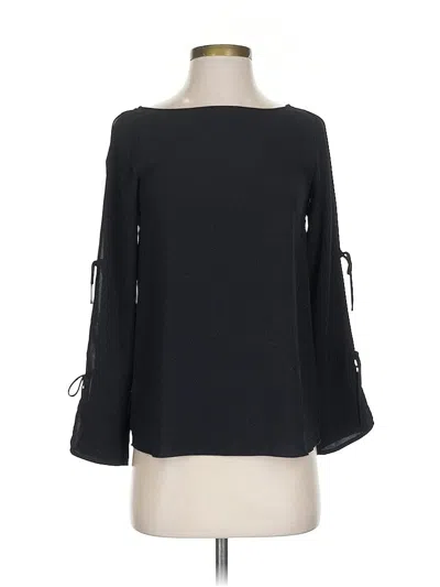 Pre-owned Wilfred Long Sleeve Blouse In Black
