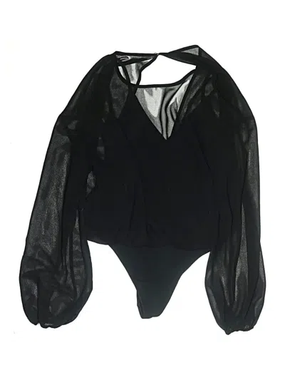 Pre-owned Wilfred Long Sleeve Blouse In Black